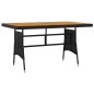 vidaXL 5-tlg. Garten-Essgruppe Poly Rattan Schwarz vidaXL 5-tlg. Garten-Essgruppe Poly Rattan Schwarz