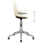 Esszimmerstühle 2 Stk. Drehbar Creme Stoff Esszimmerstühle 2 Stk. Drehbar Creme Stoff