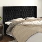 vidaXL Kopfteil mit Ohren Schwarz 183x16x118/128 cm Samt vidaXL Kopfteil mit Ohren Schwarz 183x16x118/128 cm Samt