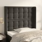 vidaXL Kopfteil mit Ohren Dunkelgrau 93x16x118/128 cm Samt vidaXL Kopfteil mit Ohren Dunkelgrau 93x16x118/128 cm Samt