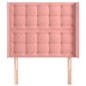 vidaXL Kopfteil mit Ohren Rosa 83x16x118/128 cm Samt vidaXL Kopfteil mit Ohren Rosa 83x16x118/128 cm Samt