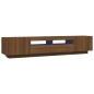 vidaXL 2-tlg. TV-Schrank-Set LED-Leuchten Braun Eiche Holzwerkstoff vidaXL 2-tlg. TV-Schrank-Set LED-Leuchten Braun Eiche Holzwerkstoff