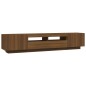 vidaXL 2-tlg. TV-Schrank-Set LED-Leuchten Braun Eiche Holzwerkstoff vidaXL 2-tlg. TV-Schrank-Set LED-Leuchten Braun Eiche Holzwerkstoff