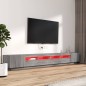 vidaXL 3-tlg. TV-Schrank-Set LED-Leuchten Grau Sonoma Holzwerkstoff vidaXL 3-tlg. TV-Schrank-Set LED-Leuchten Grau Sonoma Holzwerkstoff