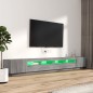 vidaXL 3-tlg. TV-Schrank-Set LED-Leuchten Grau Sonoma Holzwerkstoff vidaXL 3-tlg. TV-Schrank-Set LED-Leuchten Grau Sonoma Holzwerkstoff