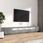 vidaXL 3-tlg. TV-Schrank-Set LED-Leuchten Grau Sonoma Holzwerkstoff vidaXL 3-tlg. TV-Schrank-Set LED-Leuchten Grau Sonoma Holzwerkstoff