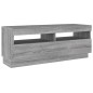 vidaXL 3-tlg. TV-Schrank-Set LED-Leuchten Grau Sonoma Holzwerkstoff vidaXL 3-tlg. TV-Schrank-Set LED-Leuchten Grau Sonoma Holzwerkstoff