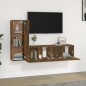 vidaXL 3-tlg. TV-Schrank-Set Räuchereiche Holzwerkstoff vidaXL 3-tlg. TV-Schrank-Set Räuchereiche Holzwerkstoff