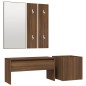 vidaXL Flurmöbel-Set Braun Eichen-Optik Holzwerkstoff vidaXL Flurmöbel-Set Braun Eichen-Optik Holzwerkstoff
