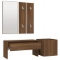 vidaXL Flurmöbel-Set Braun Eichen-Optik Holzwerkstoff vidaXL Flurmöbel-Set Braun Eichen-Optik Holzwerkstoff
