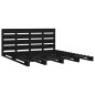 vidaXL Massivholzbett Schwarz 135x190 cm Kiefer vidaXL Massivholzbett Schwarz 135x190 cm Kiefer