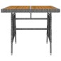 vidaXL 3-tlg. Garten-Essgruppe Poly Rattan Grau vidaXL 3-tlg. Garten-Essgruppe Poly Rattan Grau