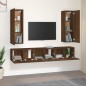 vidaXL 5-tlg. TV-Schrank-Set Braun Eichen-Optik Holzwerkstoff vidaXL 5-tlg. TV-Schrank-Set Braun Eichen-Optik Holzwerkstoff
