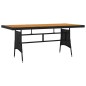 vidaXL 9-tlg. Garten-Essgruppe Poly Rattan Schwarz vidaXL 9-tlg. Garten-Essgruppe Poly Rattan Schwarz