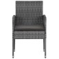 vidaXL 5-tlg. Garten-Essgruppe Poly Rattan Grau vidaXL 5-tlg. Garten-Essgruppe Poly Rattan Grau