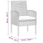 vidaXL 5-tlg. Garten-Essgruppe Poly Rattan Grau vidaXL 5-tlg. Garten-Essgruppe Poly Rattan Grau