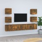 vidaXL 7-tlg. TV-Schrank-Set Räuchereiche Holzwerkstoff vidaXL 7-tlg. TV-Schrank-Set Räuchereiche Holzwerkstoff