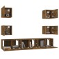 vidaXL 7-tlg. TV-Schrank-Set Räuchereiche Holzwerkstoff vidaXL 7-tlg. TV-Schrank-Set Räuchereiche Holzwerkstoff