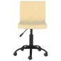 Esszimmerstühle 2 Stk. Drehbar Creme Samt Esszimmerstühle 2 Stk. Drehbar Creme Samt