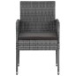 vidaXL 9-tlg. Garten-Essgruppe Poly Rattan Grau vidaXL 9-tlg. Garten-Essgruppe Poly Rattan Grau