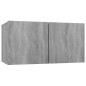 vidaXL TV-Wandschränke 4 Stk. Grau Sonoma 60x30x30 cm Holzwerkstoff vidaXL TV-Wandschränke 4 Stk. Grau Sonoma 60x30x30 cm Holzwerkstoff