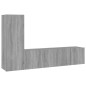 vidaXL 3-tlg. TV-Schrank-Set Grau Sonoma Holzwerkstoff vidaXL 3-tlg. TV-Schrank-Set Grau Sonoma Holzwerkstoff