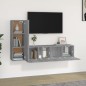 vidaXL 3-tlg. TV-Schrank-Set Grau Sonoma Holzwerkstoff vidaXL 3-tlg. TV-Schrank-Set Grau Sonoma Holzwerkstoff