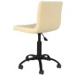 Esszimmerstühle 2 Stk. Drehbar Creme Samt Esszimmerstühle 2 Stk. Drehbar Creme Samt
