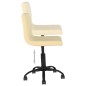 Esszimmerstühle 2 Stk. Drehbar Creme Samt Esszimmerstühle 2 Stk. Drehbar Creme Samt