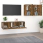 vidaXL 4-tlg. TV-Schrank-Set Räuchereiche Holzwerkstoff vidaXL 4-tlg. TV-Schrank-Set Räuchereiche Holzwerkstoff