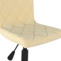 Esszimmerstühle 2 Stk. Drehbar Creme Samt Esszimmerstühle 2 Stk. Drehbar Creme Samt