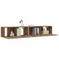 vidaXL 2-tlg. TV-Schrank-Set Räuchereiche Holzwerkstoff vidaXL 2-tlg. TV-Schrank-Set Räuchereiche Holzwerkstoff