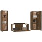 vidaXL 3-tlg. TV-Schrank-Set Räuchereiche Holzwerkstoff vidaXL 3-tlg. TV-Schrank-Set Räuchereiche Holzwerkstoff