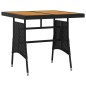 vidaXL 3-tlg. Garten-Essgruppe Poly Rattan Schwarz vidaXL 3-tlg. Garten-Essgruppe Poly Rattan Schwarz