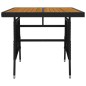 vidaXL 3-tlg. Garten-Essgruppe Poly Rattan Schwarz vidaXL 3-tlg. Garten-Essgruppe Poly Rattan Schwarz