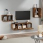 vidaXL 4-tlg. TV-Schrank-Set Räuchereiche Holzwerkstoff vidaXL 4-tlg. TV-Schrank-Set Räuchereiche Holzwerkstoff