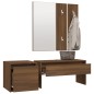 vidaXL Flurmöbel-Set Braun Eichen-Optik Holzwerkstoff vidaXL Flurmöbel-Set Braun Eichen-Optik Holzwerkstoff
