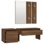 vidaXL Flurmöbel-Set Braun Eichen-Optik Holzwerkstoff vidaXL Flurmöbel-Set Braun Eichen-Optik Holzwerkstoff