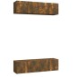 vidaXL TV-Wandschränke 4 Stk. Räuchereiche 60x30x30 cm Holzwerkstoff vidaXL TV-Wandschränke 4 Stk. Räuchereiche 60x30x30 cm Holzwerkstoff