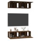 vidaXL TV-Wandschränke 4 Stk. Braun Eiche 60x30x30 cm Holzwerkstoff vidaXL TV-Wandschränke 4 Stk. Braun Eiche 60x30x30 cm Holzwerkstoff