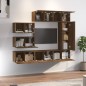 vidaXL 8-tlg. TV-Schrank-Set Braun Eichen-Optik Holzwerkstoff vidaXL 8-tlg. TV-Schrank-Set Braun Eichen-Optik Holzwerkstoff