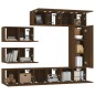 vidaXL 8-tlg. TV-Schrank-Set Braun Eichen-Optik Holzwerkstoff vidaXL 8-tlg. TV-Schrank-Set Braun Eichen-Optik Holzwerkstoff