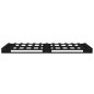 vidaXL Massivholzbett Schwarz 75x190 cm Kiefer vidaXL Massivholzbett Schwarz 75x190 cm Kiefer