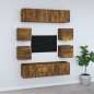 vidaXL 8-tlg. TV-Schrank-Set Räuchereiche Holzwerkstoff vidaXL 8-tlg. TV-Schrank-Set Räuchereiche Holzwerkstoff