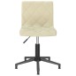 Esszimmerstühle 2 Stk. Drehbar Creme Samt Esszimmerstühle 2 Stk. Drehbar Creme Samt