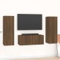 vidaXL 3-tlg. TV-Schrank-Set Braun Eichen-Optik Holzwerkstoff vidaXL 3-tlg. TV-Schrank-Set Braun Eichen-Optik Holzwerkstoff