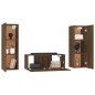 vidaXL 3-tlg. TV-Schrank-Set Braun Eichen-Optik Holzwerkstoff vidaXL 3-tlg. TV-Schrank-Set Braun Eichen-Optik Holzwerkstoff