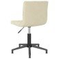 Esszimmerstühle 2 Stk. Drehbar Creme Samt Esszimmerstühle 2 Stk. Drehbar Creme Samt