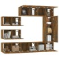 vidaXL 8-tlg. TV-Schrank-Set Räuchereiche Holzwerkstoff vidaXL 8-tlg. TV-Schrank-Set Räuchereiche Holzwerkstoff