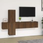 vidaXL 5-tlg. TV-Schrank-Set Braun Eichen-Optik Holzwerkstoff vidaXL 5-tlg. TV-Schrank-Set Braun Eichen-Optik Holzwerkstoff